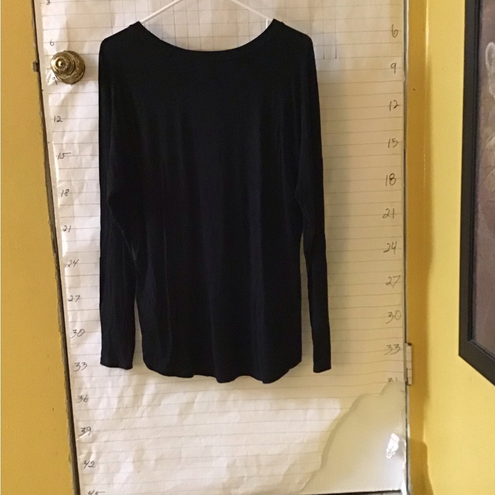 Classic Black Long Sleeve Women's Top
